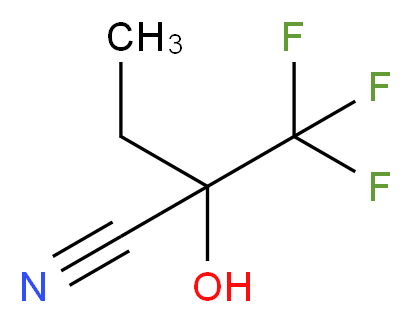 1,1,1-Trifluoro-2-butanone cyanohydrin_分子结构_CAS_203302-91-4)