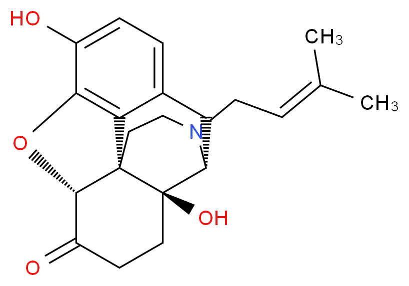 (1S,5R,13R,17S)-10,17-dihydroxy-4-(3-methylbut-2-en-1-yl)-12-oxa-4-azapentacyclo[9.6.1.0<sup>1</sup>,<sup>1</sup><sup>3</sup>.0<sup>5</sup>,<sup>1</sup><sup>7</sup>.0<sup>7</sup>,<sup>1</sup><sup>8</sup>]octadeca-7,9,11(18)-trien-14-one_分子结构_CAS_16676-26-9