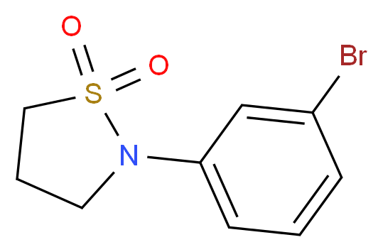 2-(3-Bromophenyl)isothiazolidine 1,1-dioxide_分子结构_CAS_71703-15-6)