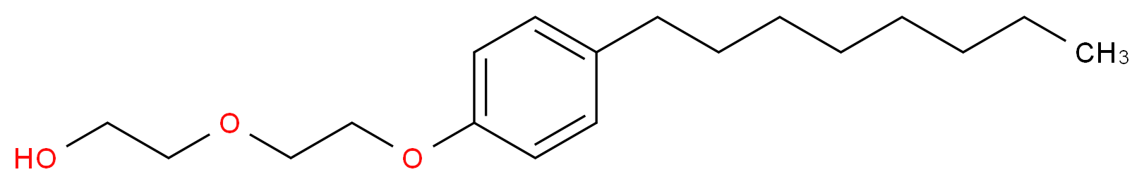 2-[2-(4-octylphenoxy)ethoxy]ethan-1-ol_分子结构_CAS_51437-90-2