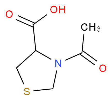 3-acetyl-1,3-thiazolidine-4-carboxylic acid_分子结构_CAS_24877-72-3)