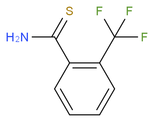 2-(三氟甲基)苯-1-硫代苯甲酰胺_分子结构_CAS_886496-67-9)