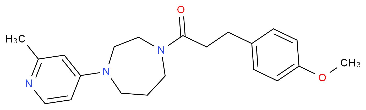 1-[3-(4-methoxyphenyl)propanoyl]-4-(2-methylpyridin-4-yl)-1,4-diazepane_分子结构_CAS_)