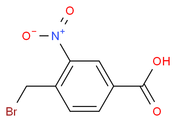 4-(Bromomethyl)-3-nitrobenzoic acid_分子结构_CAS_55715-03-2)