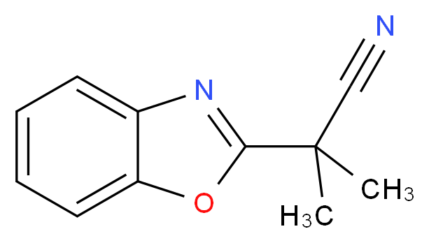 2-(1,3-benzoxazol-2-yl)-2-methylpropanenitrile_分子结构_CAS_157763-81-0