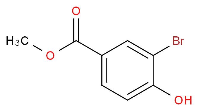 3-溴-4-羟基苯甲酸甲酯_分子结构_CAS_29415-97-2)