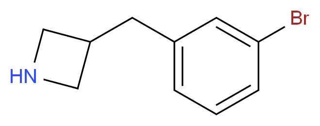 3-[(3-Bromophenyl)methyl]azetidine_分子结构_CAS_937619-46-0)