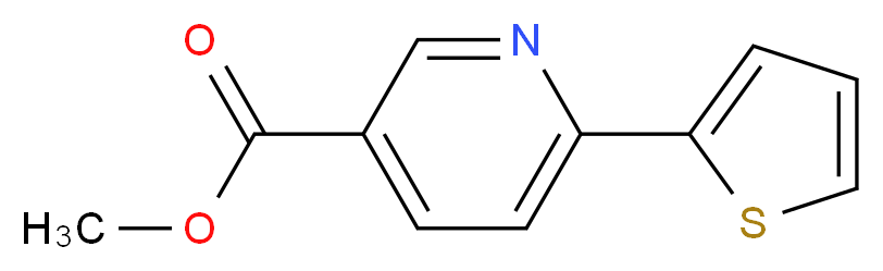 Methyl 6-thien-2-ylnicotinate 97%_分子结构_CAS_179408-53-8)