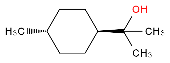 2-[(1r,4r)-4-methylcyclohexyl]propan-2-ol_分子结构_CAS_5114-00-1