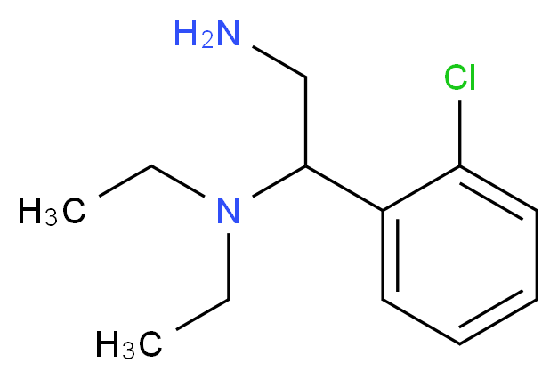 1-(2-Chloro-phenyl)-N*1*,N*1*-diethyl-ethane-1,2-diamine_分子结构_CAS_851169-07-8)