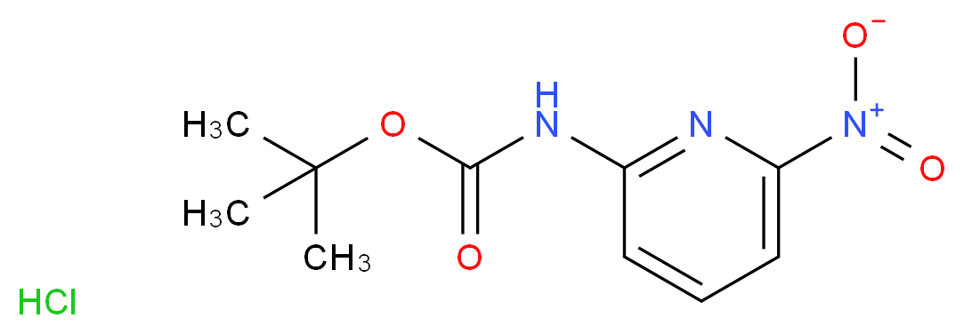 tert-Butyl (6-nitropyridin-2-yl)carbamate hydrochloride_分子结构_CAS_1258640-05-9)