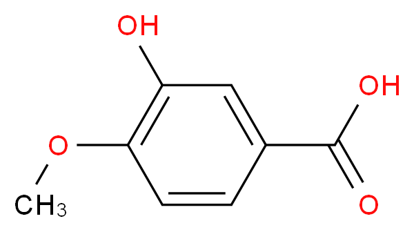 3-羟基-4-甲氧基苯甲酸_分子结构_CAS_645-08-9)