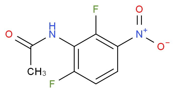 N-(2,6-Difluoro-3-nitro-phenyl)-acetaMide_分子结构_CAS_25892-08-4)