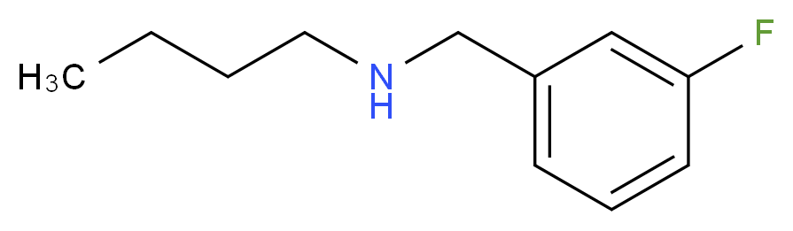 butyl[(3-fluorophenyl)methyl]amine_分子结构_CAS_60509-34-4