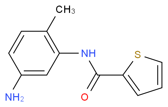 N-(5-Amino-2-methylphenyl)-2-thiophenecarboxamide_分子结构_CAS_)