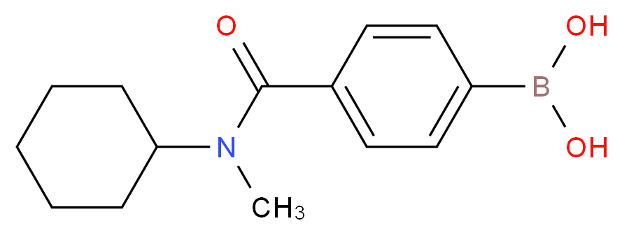 {4-[cyclohexyl(methyl)carbamoyl]phenyl}boronic acid_分子结构_CAS_913835-84-4