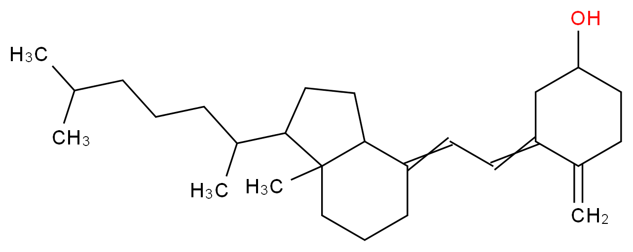 VITAMIN D3 POWDER WITH CORN STARCH_分子结构_CAS_67-97-0)