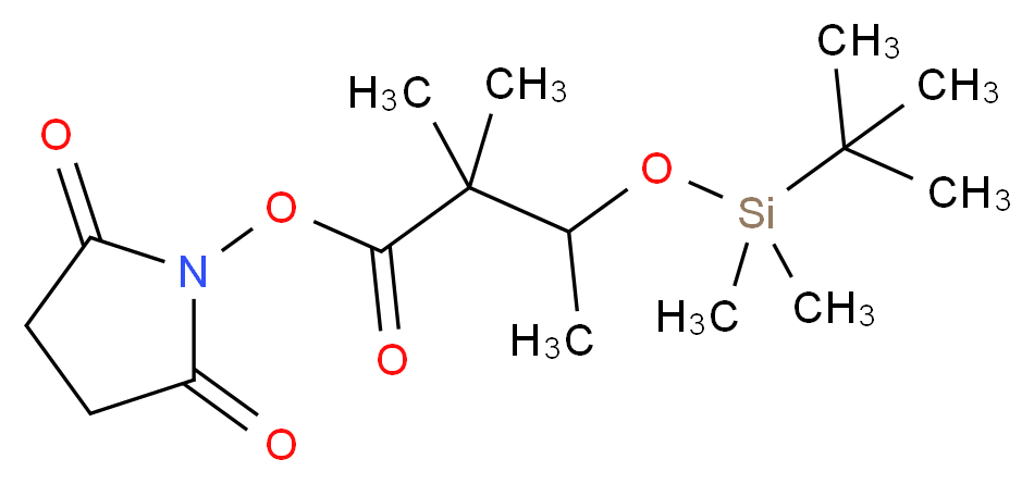 N-(3-tert-Butyldimethylsilyloxy-2,2-dimethylbutyryloxy)succinimide_分子结构_CAS_1076199-64-8)