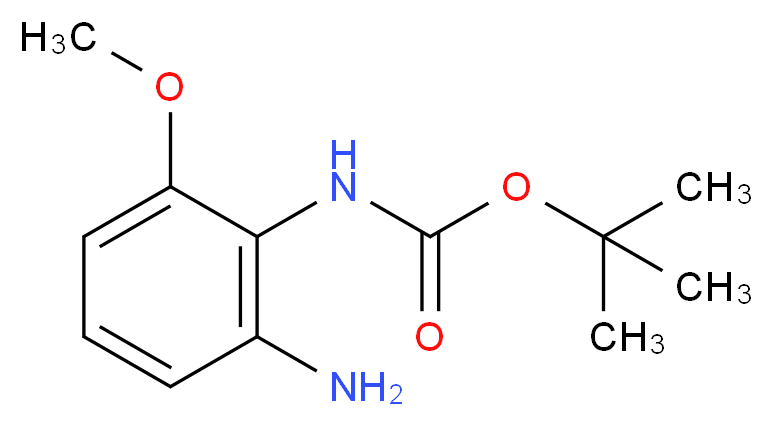 tert-butyl N-(2-amino-6-methoxyphenyl)carbamate_分子结构_CAS_954238-84-7