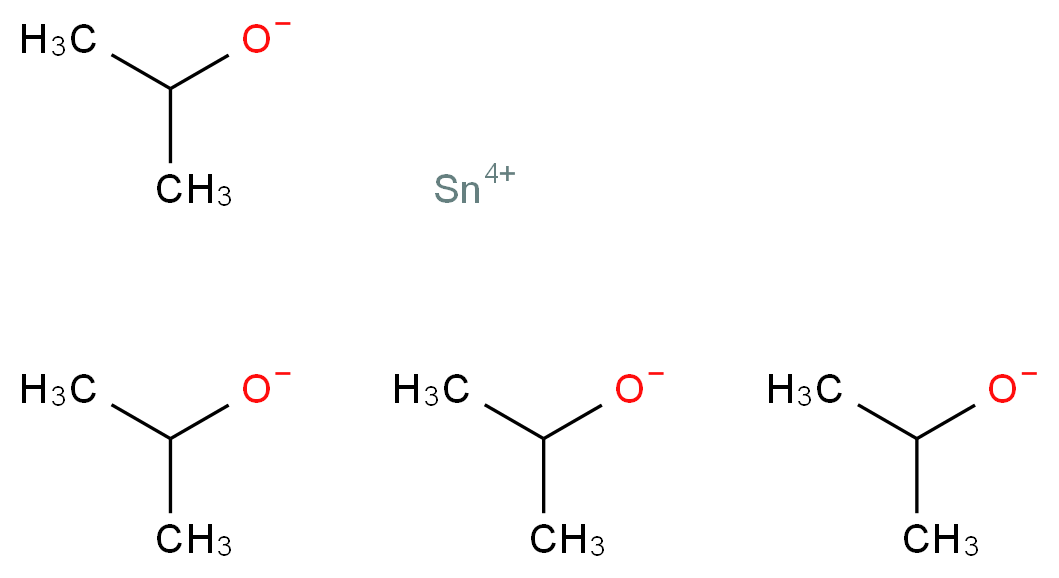 tin(4+) ion tetrakis(propan-2-olate)_分子结构_CAS_1184-61-8