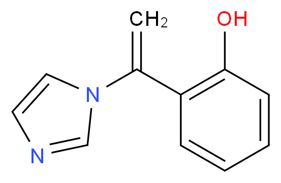 2-[1-(1H-imidazol-1-yl)ethenyl]phenol_分子结构_CAS_74204-47-0
