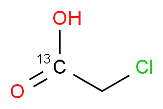 2-chloro(1-<sup>1</sup><sup>3</sup>C)acetic acid_分子结构_CAS_1681-52-3