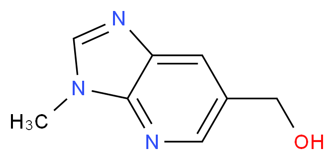 {3-methyl-3H-imidazo[4,5-b]pyridin-6-yl}methanol_分子结构_CAS_1186310-79-1