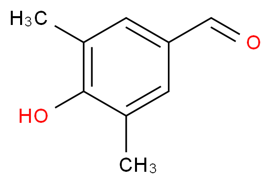 4-羟基-3,5-二甲基苯甲醛_分子结构_CAS_2233-18-3)