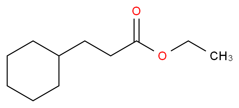 ethyl 3-cyclohexylpropanoate_分子结构_CAS_10094-36-7