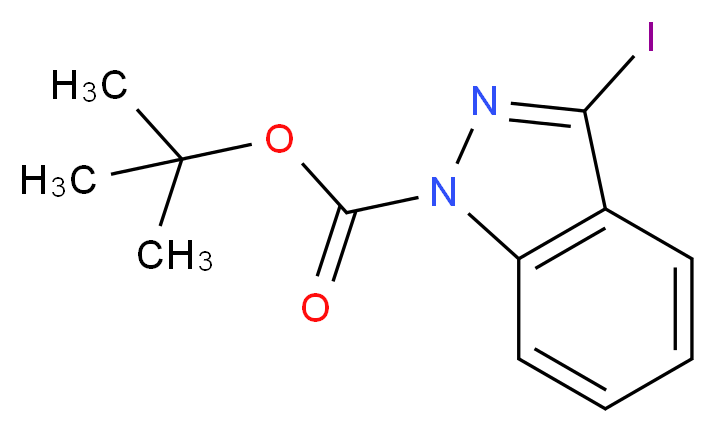 tert-butyl 3-iodo-1H-indazole-1-carboxylate_分子结构_CAS_290368-00-2)