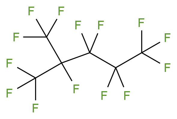 1,1,1,2,2,3,3,4,5,5,5-undecafluoro-4-(trifluoromethyl)pentane_分子结构_CAS_355-04-4