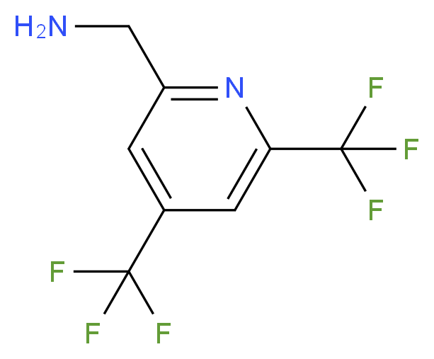 (4,6-bis(trifluoromethyl)pyridin-2-yl)methanamine_分子结构_CAS_1196151-96-8)