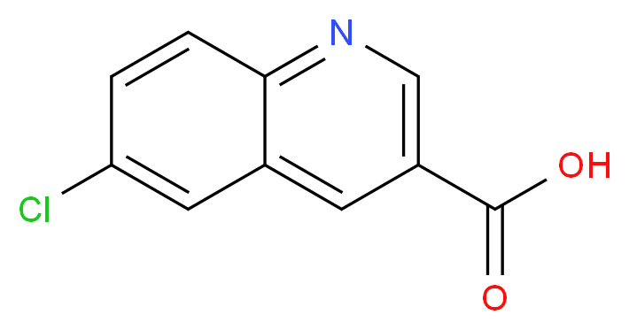 6-chloroquinoline-3-carboxylic acid_分子结构_CAS_118791-14-3