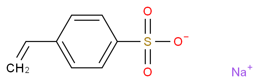 sodium 4-ethenylbenzene-1-sulfonate_分子结构_CAS_2695-37-6