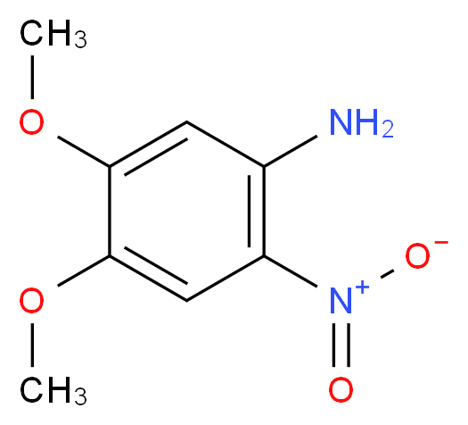 4,5-dimethoxy-2-nitroaniline_分子结构_CAS_7595-31-5