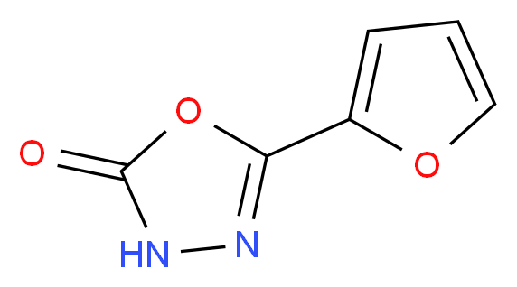 5-(furan-2-yl)-2,3-dihydro-1,3,4-oxadiazol-2-one_分子结构_CAS_103418-56-0