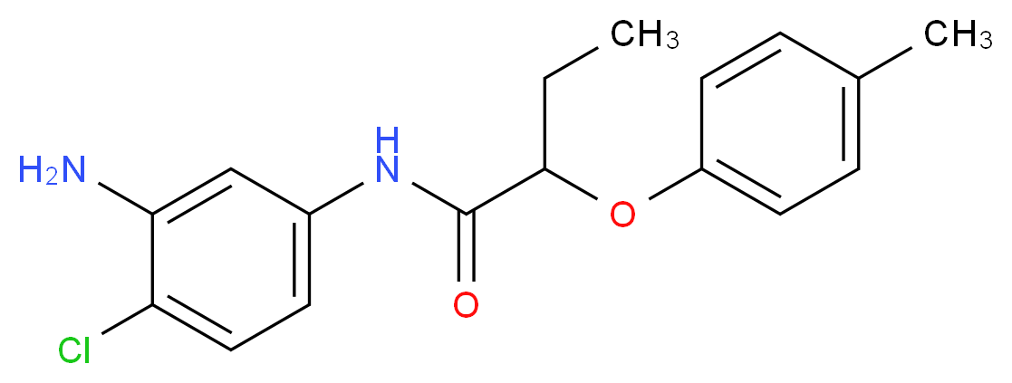 N-(3-Amino-4-chlorophenyl)-2-(4-methylphenoxy)-butanamide_分子结构_CAS_)