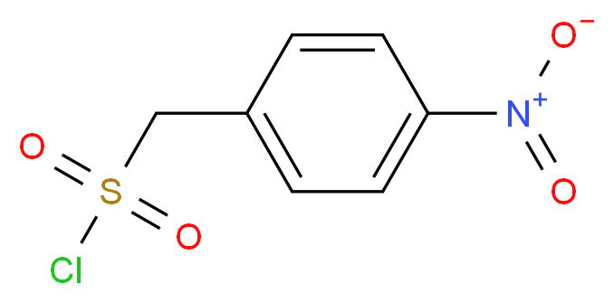 (4-nitrophenyl)methanesulfonyl chloride_分子结构_CAS_4025-75-6)