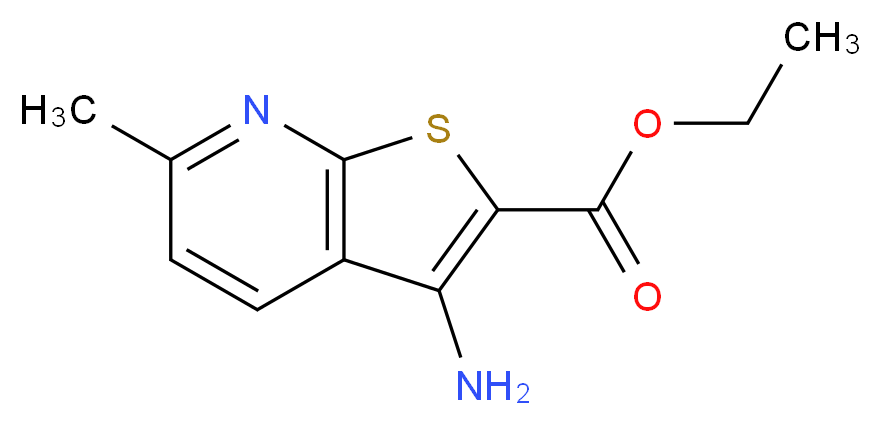 ethyl 3-amino-6-methylthieno[2,3-b]pyridine-2-carboxylate_分子结构_CAS_52505-51-8)