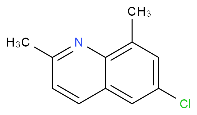 6-CHLORO-2,8-DIMETHYLQUINOLINE_分子结构_CAS_948289-20-1)