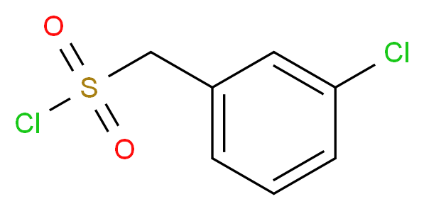 (3-chlorophenyl)methanesulfonyl chloride_分子结构_CAS_24974-73-0