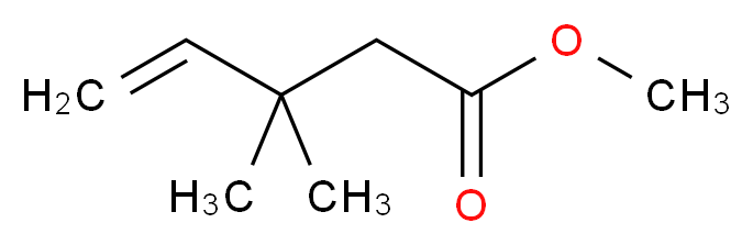 methyl 3,3-dimethylpent-4-enoate_分子结构_CAS_63721-05-1