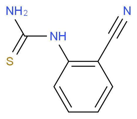 N-(2-Cyanophenyl)thiourea_分子结构_CAS_)