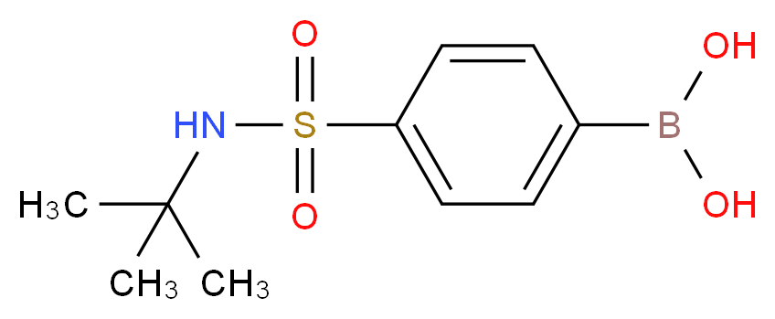 4-(TERT-BUTYLAMINOSULPHONYL)BENZENEBORONIC ACID_分子结构_CAS_208516-15-8)