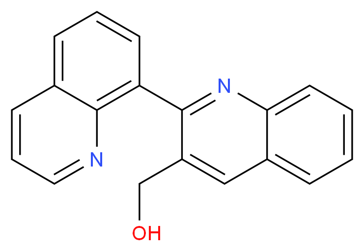 2,8'-biquinolin-3-ylmethanol_分子结构_CAS_)