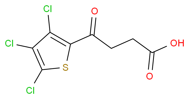 4-oxo-4-(3,4,5-trichloro-2-thienyl)butanoic acid_分子结构_CAS_97268-15-0)