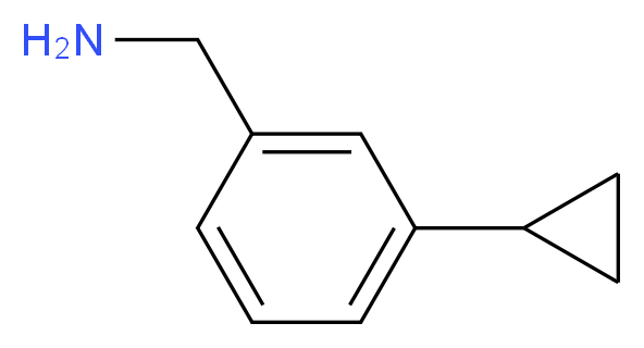 (3-cyclopropylphenyl)methanamine_分子结构_CAS_852877-59-9