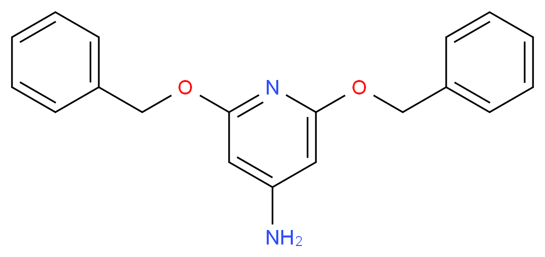 2,6-bis(benzyloxy)pyridin-4-amine_分子结构_CAS_23827-19-2