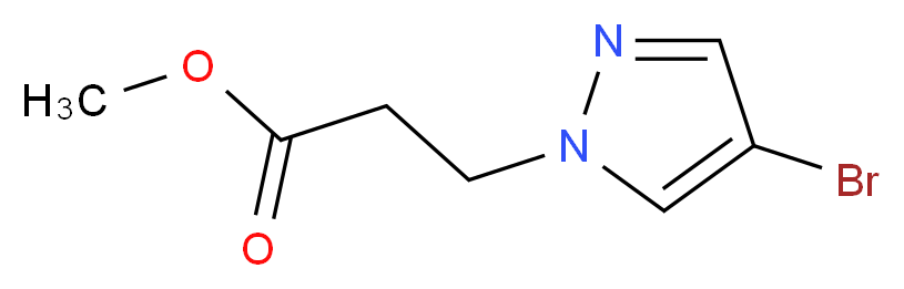 Methyl 3-(4-bromo-1H-pyrazol-1-yl)propanoate_分子结构_CAS_)