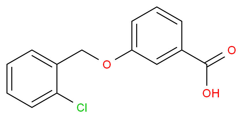 3-[(2-Chlorobenzyl)oxy]benzoic acid_分子结构_CAS_)